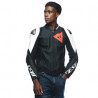 SPORTIVA LEATHER JACKET BLACK-MATT/BLACK-MATT/WHITE | DAINESE