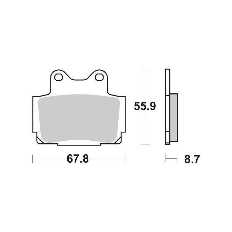 6565705 PASTIGLIE FRENO ANTERIORE SBS 570HS | SGR