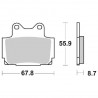 6565705 PASTIGLIE FRENO ANTERIORE SBS 570HS | SGR