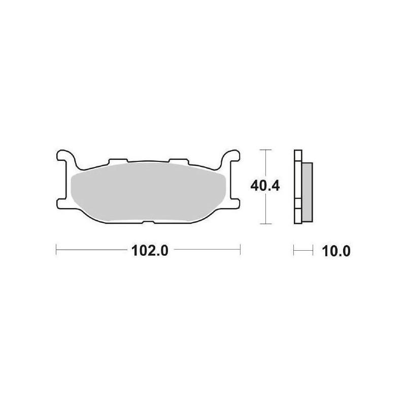 6566635 PASTIGLIE FRENO ANTERIORE SBS 663HS | SGR