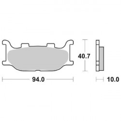 6566915 PASTIGLIE FRENO ANTERIORE SBS 691HS | SGR