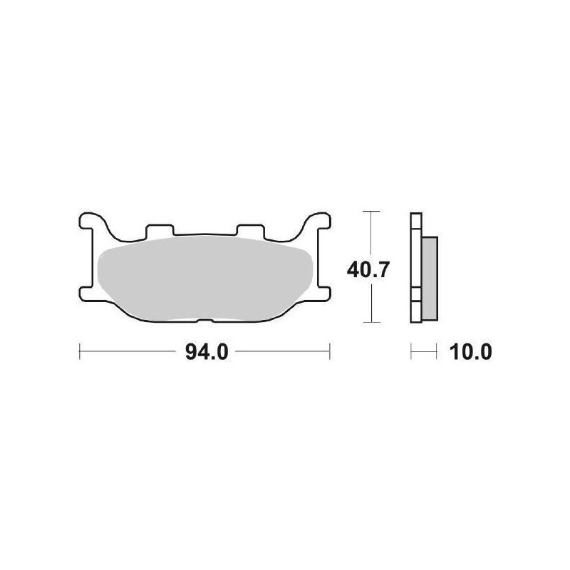 6566915 PASTIGLIE FRENO ANTERIORE SBS 691HS | SGR