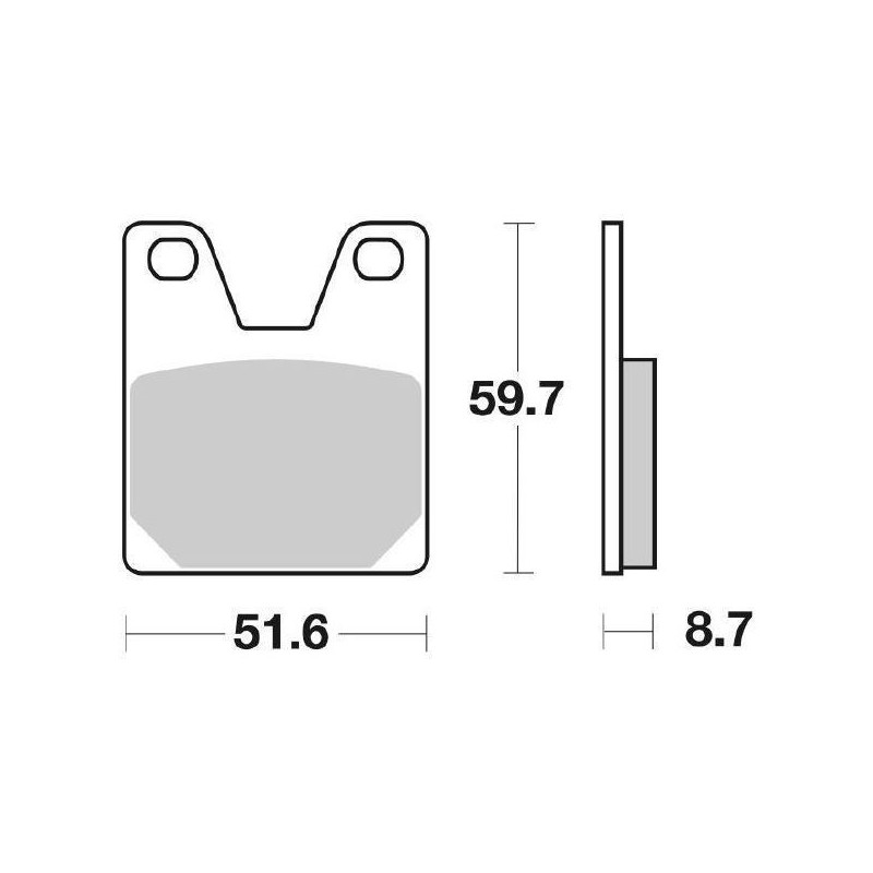 6567336 PASTIGLIE FRENO POSTERIORE SBS 733LS | SGR