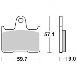 6567656 PASTIGLIE FRENO POSTERIORE SBS 765LS | SGR