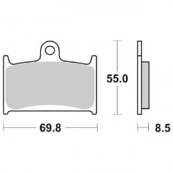 6566240 PASTIGLIE FRENO SBS 624HF | SGR