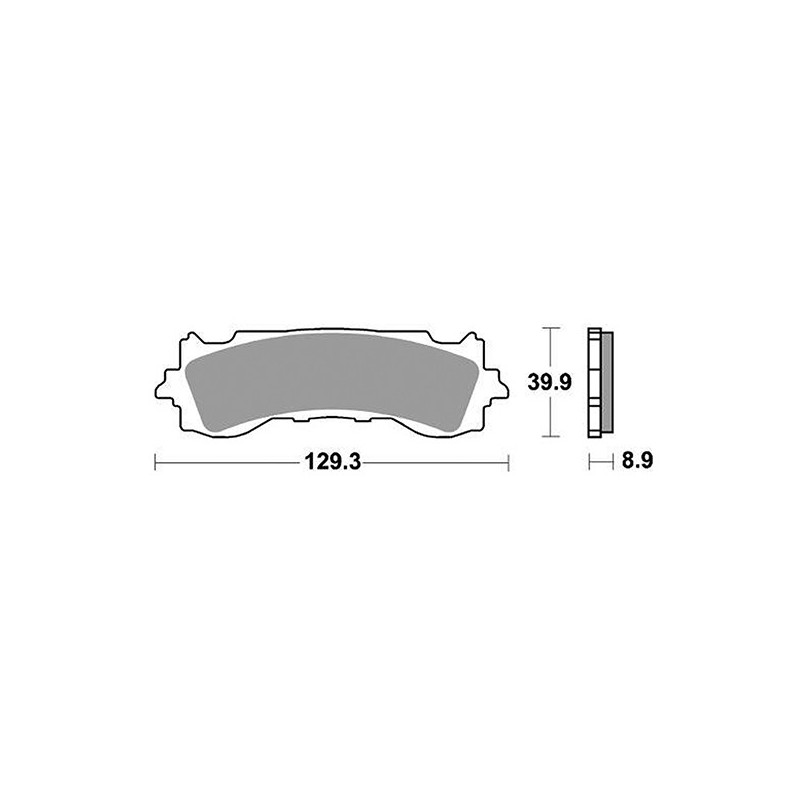 6569525 PASTIGLIE FRENO ANTERIORE SBS 952HS | SGR