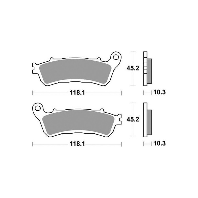 656953SP PASTIGLIE FRENO ANTERIORE SBS 953SP | SGR