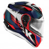 CASCO MOD KV32 ORLANDO BLU LUCIDO ROSSO | KAPPA