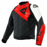 GIACCA PELLE SPORTIVA BLACK-MATT LAVA-RED WHITE | DAINESE