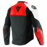 GIACCA PELLE SPORTIVA BLACK-MATT LAVA-RED WHITE | DAINESE