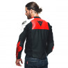 GIACCA PELLE SPORTIVA BLACK-MATT LAVA-RED WHITE | DAINESE