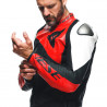 GIACCA PELLE SPORTIVA BLACK-MATT LAVA-RED WHITE | DAINESE