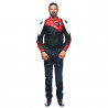 GIACCA PELLE SPORTIVA BLACK-MATT LAVA-RED WHITE | DAINESE