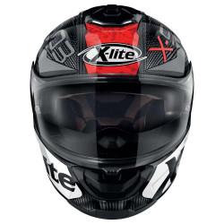 CASCO INTEGRALE X-903 ULTRA BARRAGE N 053 CARBON RED | X-LITE