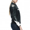 GIACCA IN PELLE RAPIDA LADY LEATHER JACKET BLACK-MATT BLACK-MATT WHITE | DAINESE