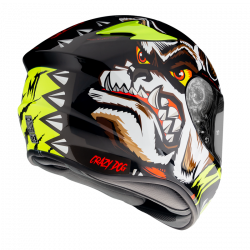 CASCO INTEGRALE TARGO CRAZYDOG G3 GIALLO FLUOR GLOSSY | MT HELMETS