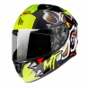 CASCO INTEGRALE TARGO CRAZYDOG G3 GIALLO FLUOR GLOSSY | MT HELMETS