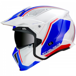 CASCO MODULARE STREETFIGHTER SV TWIN B7 GLOSS PEARL BLUE | MT HELMETS