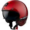 CASCO JET LE MANS 2 SV CAFE RACER B5 ROJO MATE | MT HELMETS