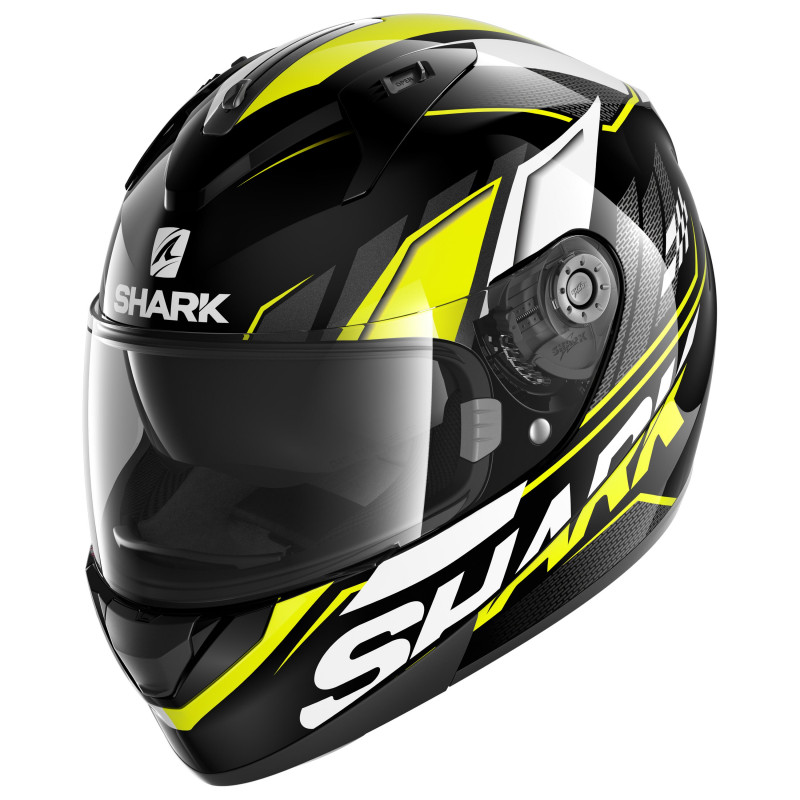 CASCO RIDILL 1.2 PHAZ   BLACK YELLOW WHITE | SHARK