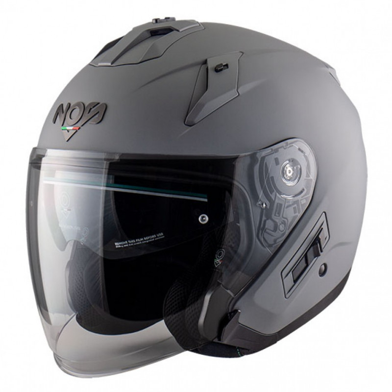 CASCO NS-1F NOS - CASCO JET IN FIBRA GRIGIO OPACO