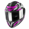 CASCO INTEGRALE 50.8 BRAVE NERO ARGENTO ROSA | GIVI