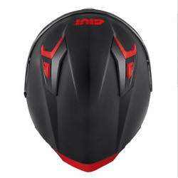 CASCO INTEGRALE 50.9 SOLID NERO ARGENTO ROSSO | GIVI