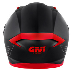 CASCO INTEGRALE 50.9 SOLID NERO ARGENTO ROSSO | GIVI