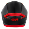 CASCO INTEGRALE 50.9 SOLID NERO ARGENTO ROSSO | GIVI