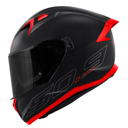 CASCO INTEGRALE 50.9 SOLID NERO ARGENTO ROSSO | GIVI