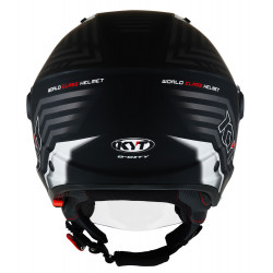 CASCO D-CITY LUCENT NERO OPACO ARGENTO | KYT