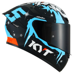 CASCO TT-COURSE REPLICA MASIA WINTER TEST NERO AZZURRO | KYT