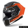 CASCO INTEGRALE GP550 S RUSH ORANGE FLUO MATT | AIROH