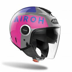 CASCO JET HELIOS UP GREY MATT | AIROH