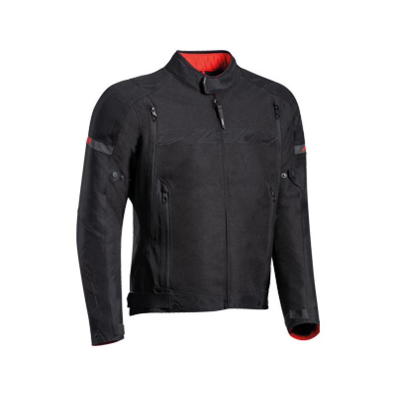 Giacca Tessuto Moto Protezioni CE Manica Staccabile Gilet Termico Nero M