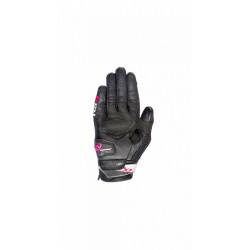 RS4 AIR L NERO FUCSIA GUANTO EST. TESSUTO PELLE DONNA | IXON