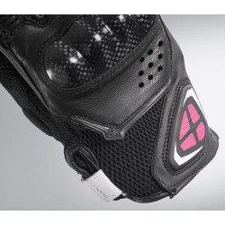 RS4 AIR L NERO FUCSIA GUANTO EST. TESSUTO PELLE DONNA | IXON