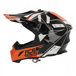 CASCO OFFROAD STEEL CARBON BIANCO ARANCIO | ACERBIS