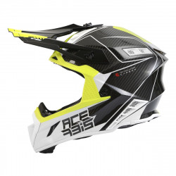 Casco motocross Acerbis Steel Carbon fluo yellow