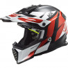 CASCO MX437 FAST EVO STRIKE BLACK WHITE RED | LS2