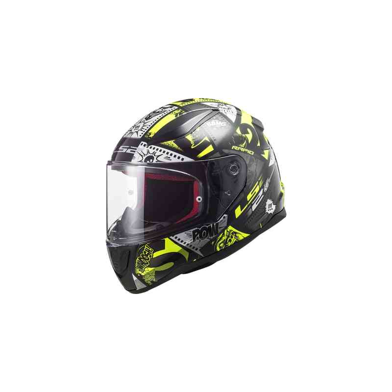 CASCO FF353 RAPID MINI VIGNETTE BLACK H-V YELLOW | LS2