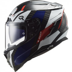 CASCO FF327 CHALLENGER CT2 ALLOY WHITE BLUE RED | LS2