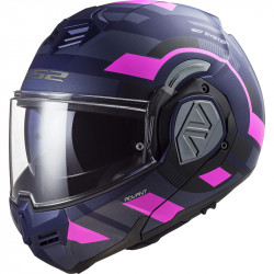 CASCO LS2 FF906 ADVANT VELUM MATT BLUE FLUO PINK-06  | LS2