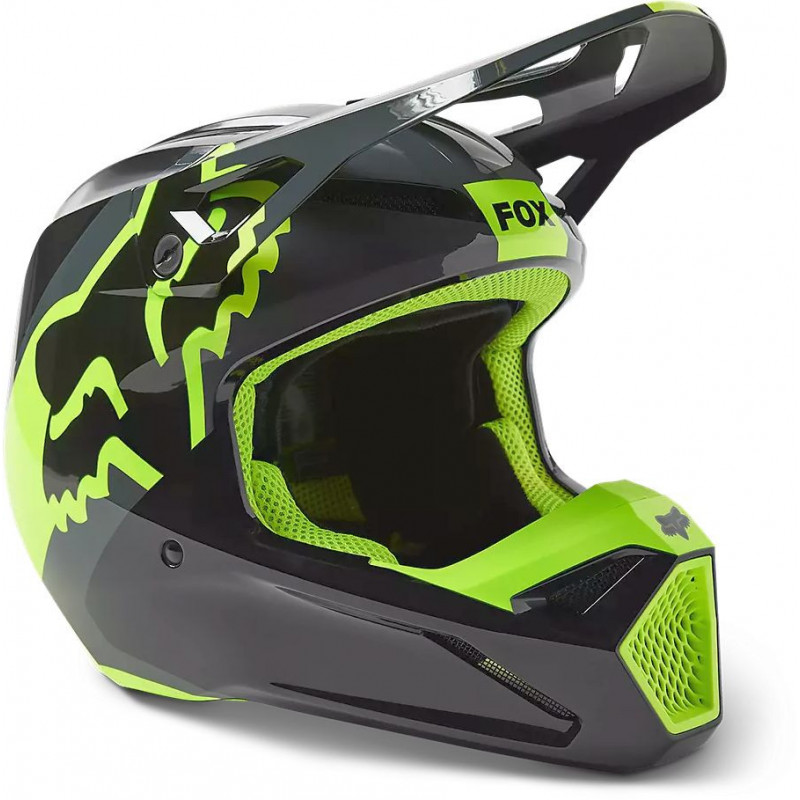 CASCO OFFROAD FX YOUTH V1 XPOZR HELMET DOT ECE BLACK GREY | FOX RACING