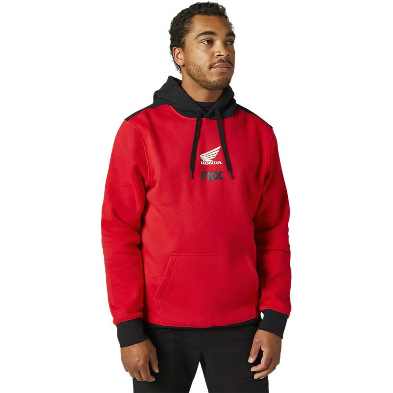 Felpa Fox Honda Pullover rosso flame