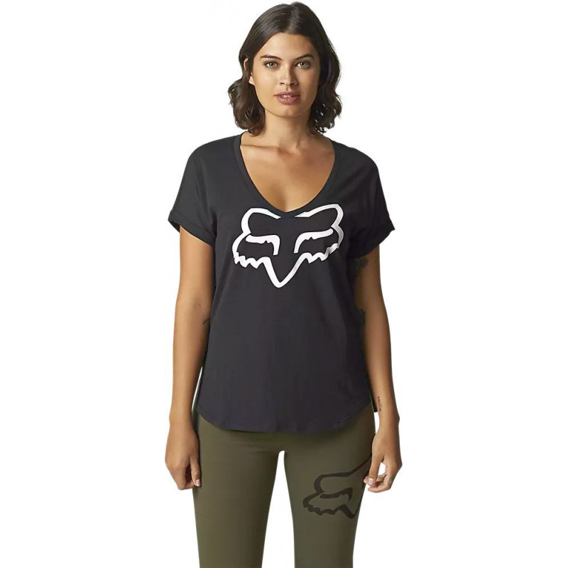 FX WOMENS BOUNDARY SS TOP BLACK | FOX RACING