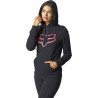 FELPA FX WOMENS BOUNDARY PULLOVER FLEECE BLACK PINK | FOX RACING