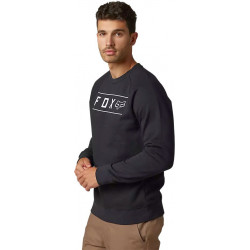 FELPA FX PINNACLE CREW FLEECE BLACK WHITE | FOX RACING