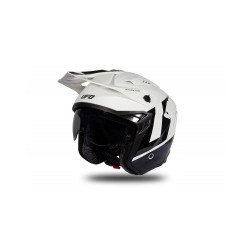 CASCO OFFROAD SHERATAN JET WHITE-BLACK GLOSSY | UFO PLAST