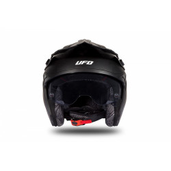 CASCO OFFROAD SHERATAN JET BLACK-RED MATT | UFO PLAST